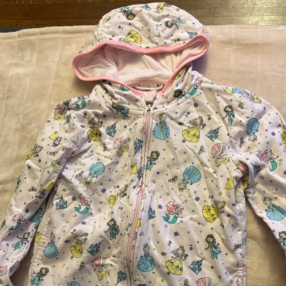 TWO Disney princess/Minnie hoodies